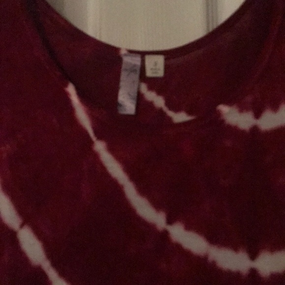 Red Tie Dye Francesca’s Top - Picture 2 of 2